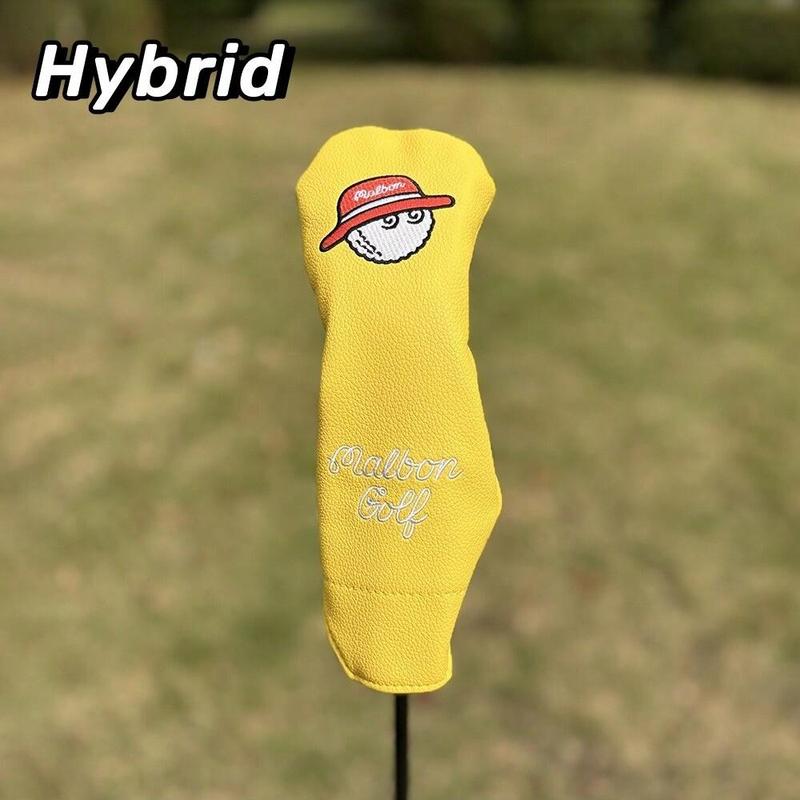 Golf Club Head Cover, Waterproof Pu Leather Golf Club Head Protector, Golf Accessories for Driver & Fairway & Hybrid, Golf Gift for Men & Women