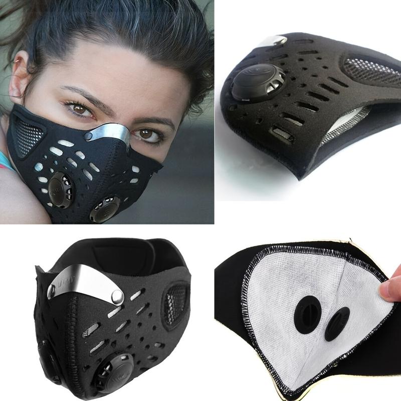 Advanced Airflow Sports Face Mask - Reusable with Detachable Filter for Running, Cycling & More - All-Weather Comfort, Adjustable Fit for Ultimate Pollution Protection-Inerc. shop