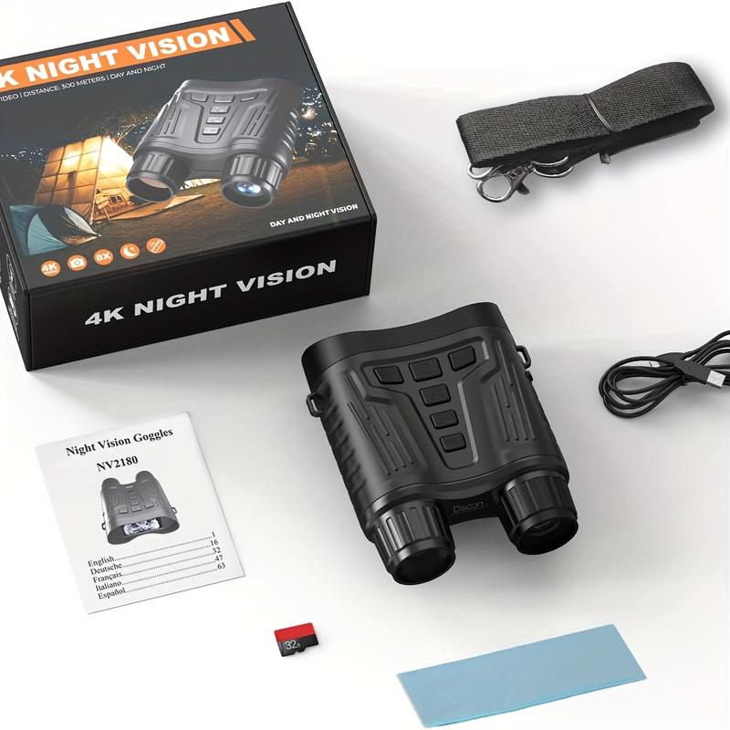 32GB 4K Infrared Night Vision Binoculars With 3.2