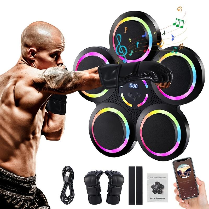 Intelligent Music Boxing Machine, Wall Mounted Boxing Machine, Height Adjustable, LED Intelligent Counting, 9 Modes For Speed Adjustment, 984.25 Inch Wireless Mobile Music Connection, With Boxing Gloves, Sports Music Boxing Trainer