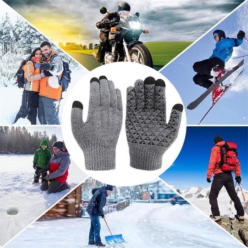 Electric Heated Gloves Touch Screen Outdoor Riding Skiing Mitten USB Heated Gloves for Backpacking Mountaineering Riding Camping