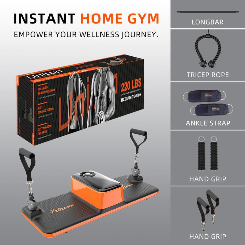 Unitop All-in-one fitness station: Multi-functional Compact Strength Station, Space-saving, Full-body Muscle Workout