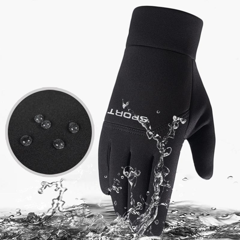 Winter Warm Gloves, Outdoor Sports Windproof Waterproof Non Slip Touch Screen Gloves, Sports Gloves for Men & Women, Gym Accessories