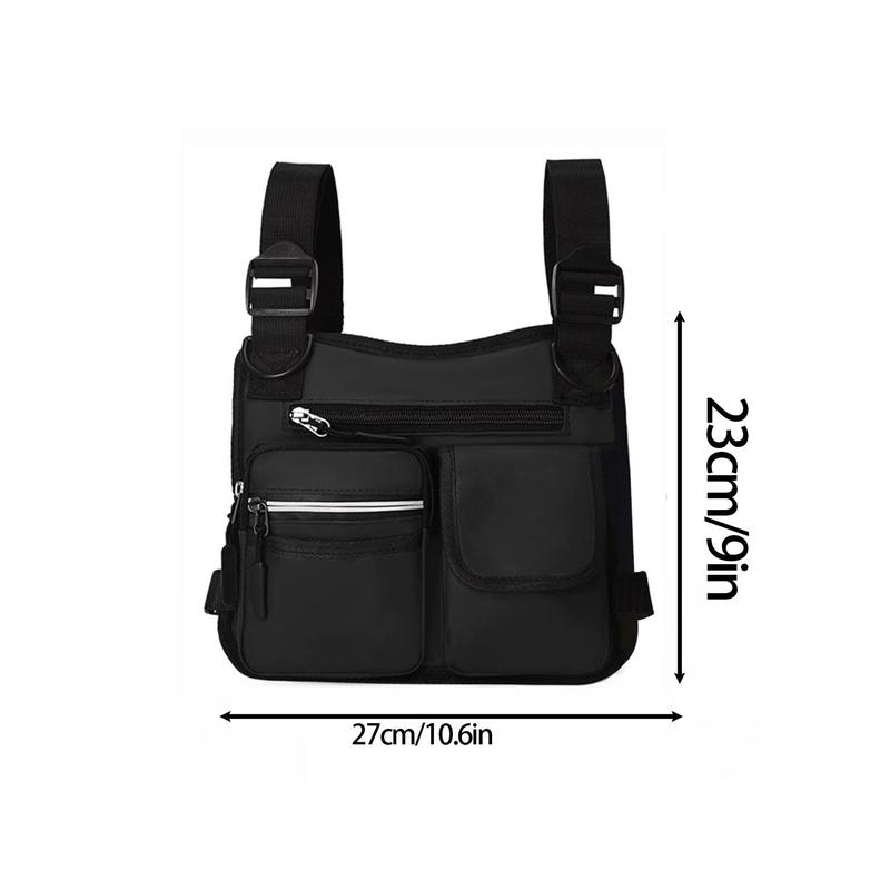 Adjustable Zipper Multi-functional Chest Bag, Portable Outdoor Running Cycling Training Sports Bag, Sports & Outdoor Accessories