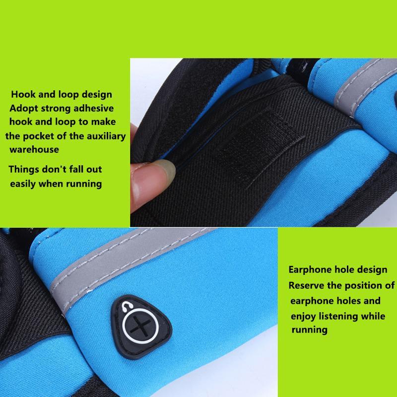 Waterproof Sports Waist Bag, Running Waist Belt, Travel Hiking Running Waist Bag, Phone Holder Waist Bag for Running, Sports & Outdoor Accessories