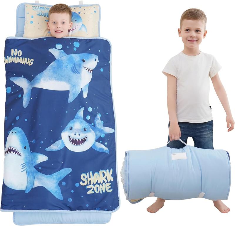 Extra Large Nap mat, Sleeping Bag with Removable Pillow, Measures 53 x 21 x 1.5 Inches, Sleeping Mat