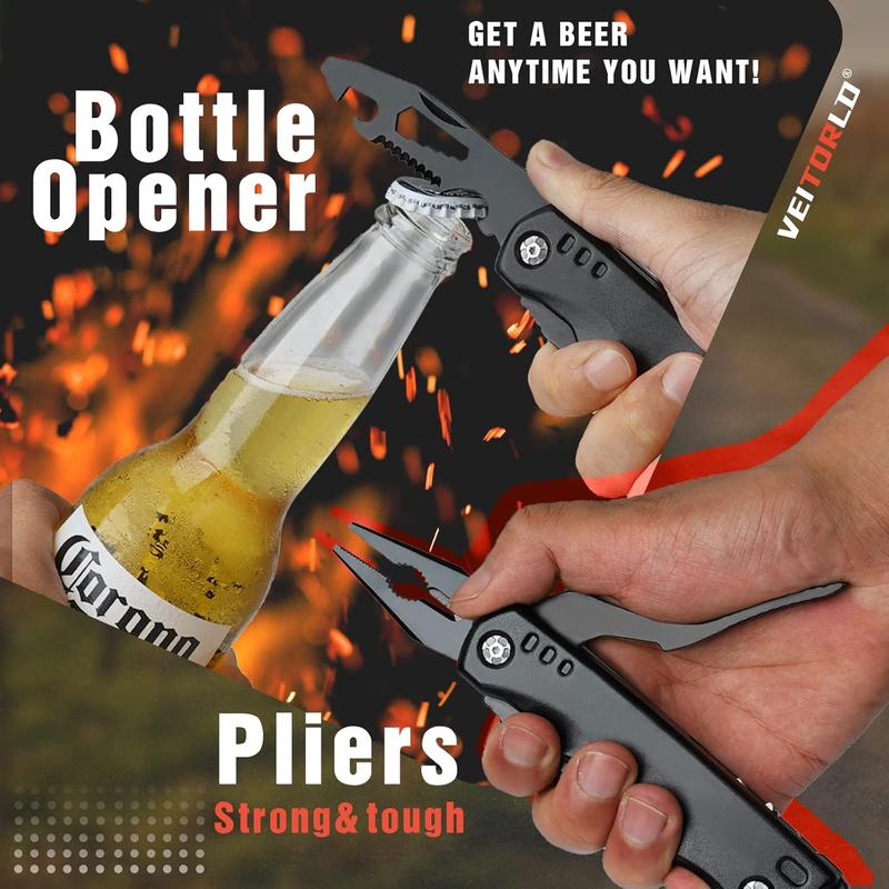 VEITORLD Christmas Stocking Stuffers for Men, Gifts for Men Dad Him, Anniversary Birthday Gifts Idea for Men Him Husband Boyfriend, All in One Tools Hammer Multitool, Camping Hunting Hiking Presents