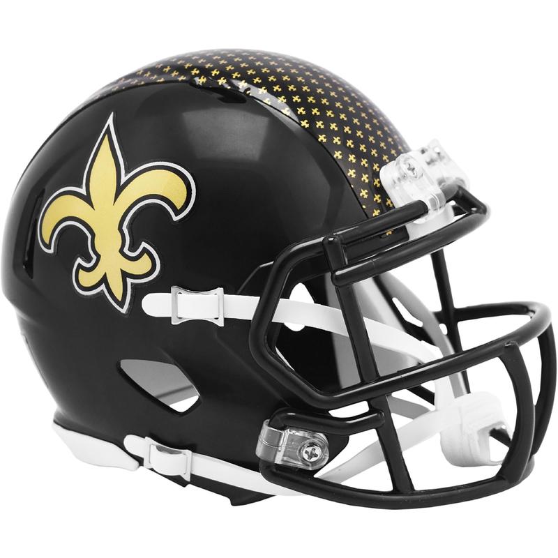 New Orleans Saints Riddell On-Field Alternate Speed Mini Helmet - NFL Memorabilia