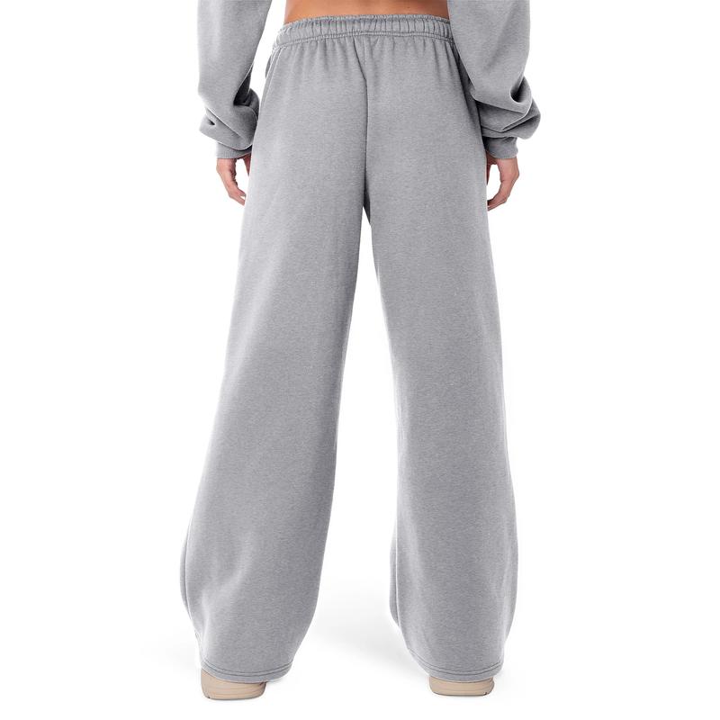 Wide Leg Sweatpants for Women Elastic High Waisted Baggy Sweat Pants Teen Girls Oversized Straight Leg Sweatpants