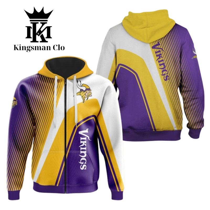 MinnesotaxVikings Special Style Zip Up Hoodie, Sports Vikings Zip Hoodie, Mens Clothing, Zip Up Hoodie Men, Sports Outerwear, Zipper Sweatshirt, Sports Hooded Zipper Jacket