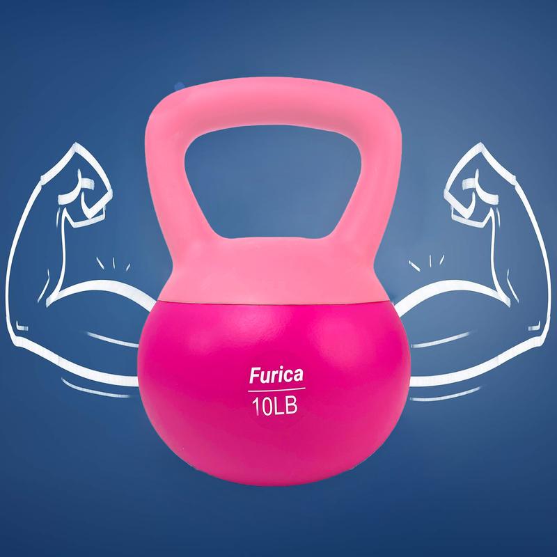 Soft Kettlebell with Handle for Home Gym - Versatile Weightlifting, Conditioning, Strength, and Core Training Fitness Equipment weights