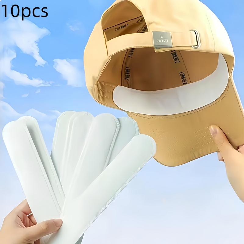 Disposable Baseball Cap Sweat Liner, 10pcs set Breathable Adjustable Hat Sweat Sticker, Sports & Outdoor Accessories for Baseball Cap & Golf Cap