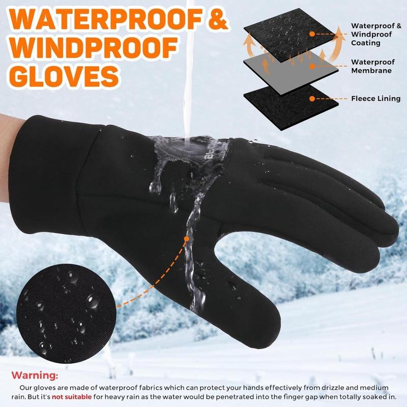 Winter Gloves for Women Men Cold Weather, 14°F Winter Cycling Gloves for Men Women with Touchscreen Fingers, Waterproof Thermal Gloves#Christmas, New Year Gift #WARM