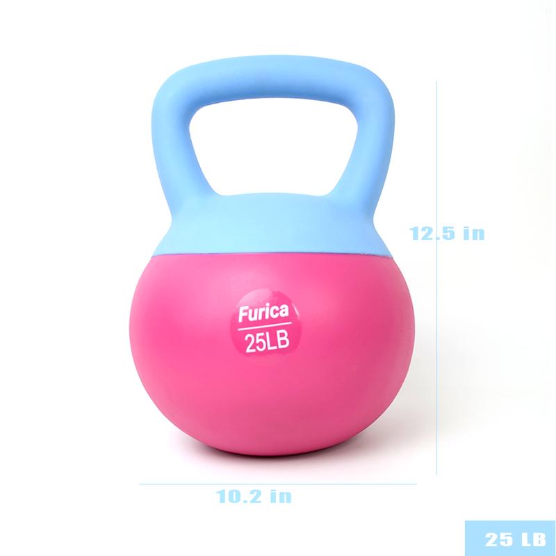 Soft Kettlebell with Handle for Home Gym - Versatile Weightlifting, Conditioning, Strength, and Core Training Fitness Equipment weights