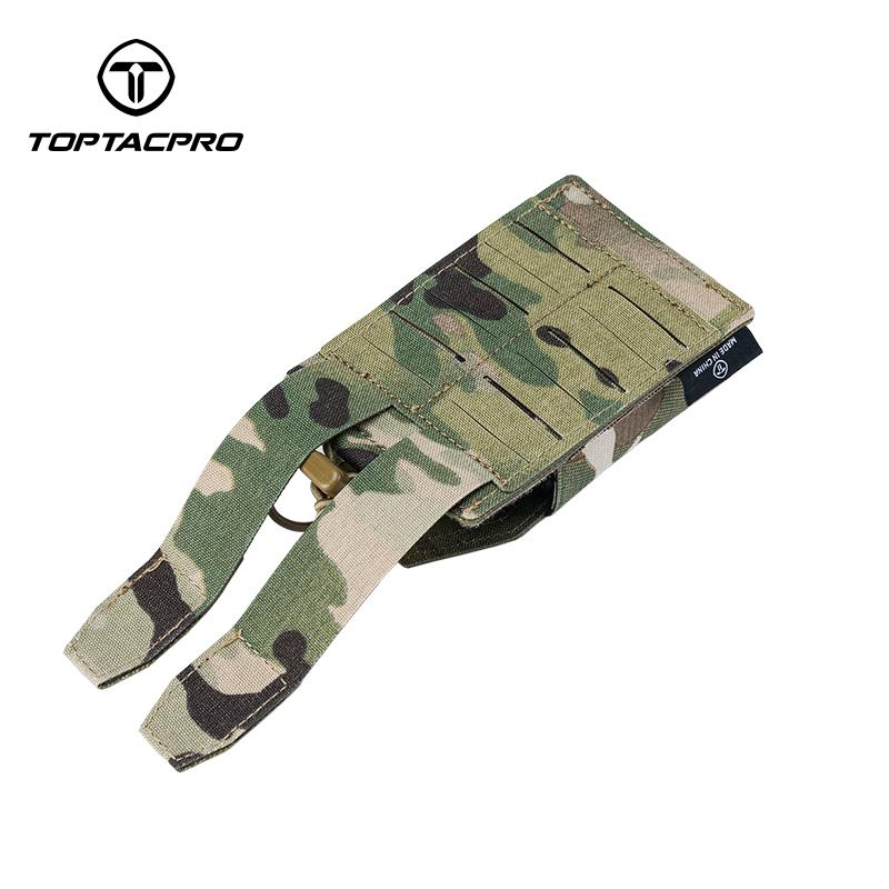 TOPTACPRO Tactica Mini Radio Pouch MOLLE Mag Pouch Walkie-talkie Holder 8524