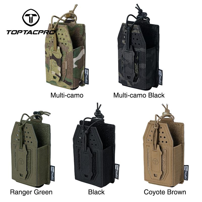 TOPTACPRO Tactica Mini Radio Pouch MOLLE Mag Pouch Walkie-talkie Holder 8524