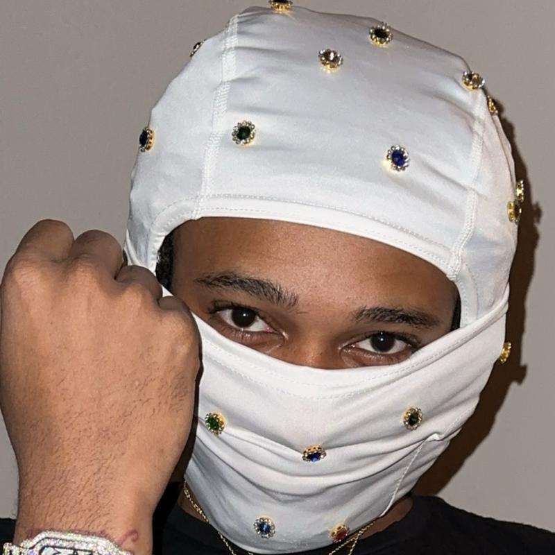 Ice white ski mask