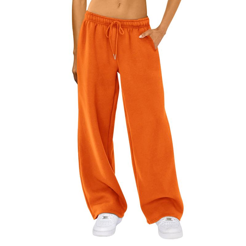 Wide Leg Sweatpants for Women Elastic High Waisted Baggy Sweat Pants Teen Girls Oversized Straight Leg Sweatpants