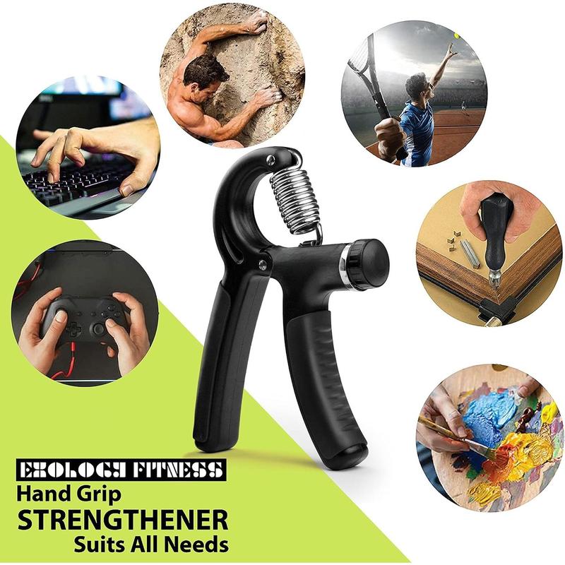 5-60 kg Grip Strengthener Exerciser  Adjustable Hand Grips Strengthener with Stainless Steel Spring for  Wrists, Fingers, Forearm, Hands