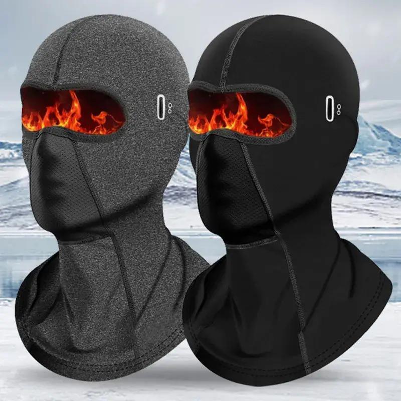 Winter Warm Cycling Hat, 2 Counts set Bicycle Motorcycle Balaclava, Windproof Sports Scarf, Velvet Bicycle Mask, Mountaineering Ski Hat