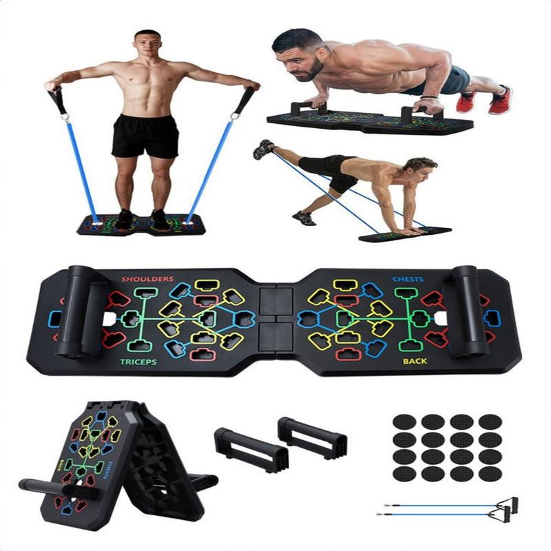 Multi-Functional Portable Foldable Push Up Board - Ergonomic Workout Equipment for Home Gym, Strength Training, and Body Toning - Ideal for Men and Women, Space-Saving Design, Easy to Assemble and Store