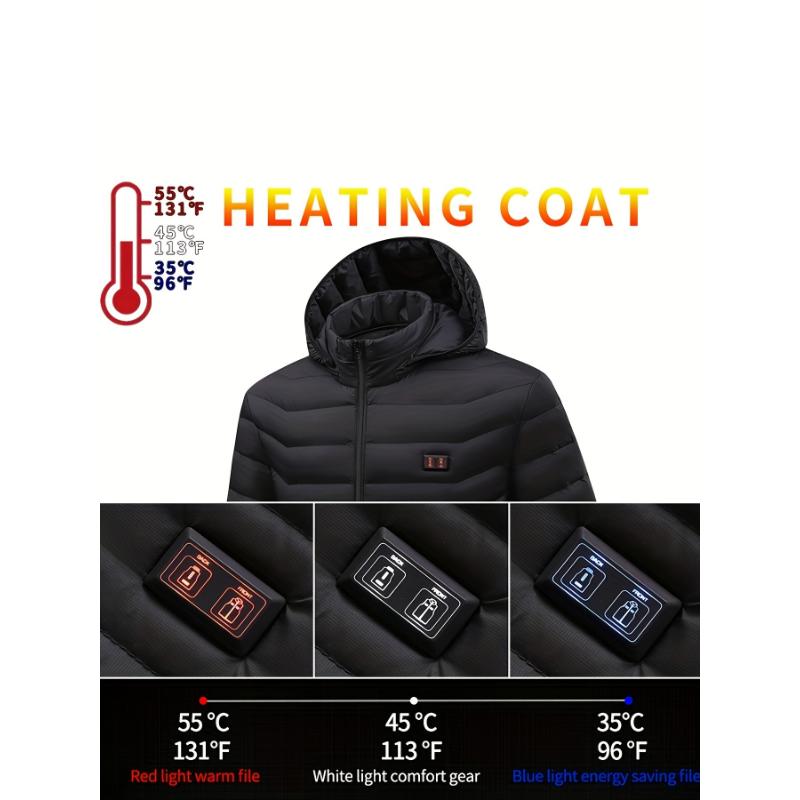 Men's Heated Jacket, Outdoor Lightweight Warm Heated Clothing For Outdoor Hiking And Hiking (battery Not Included)