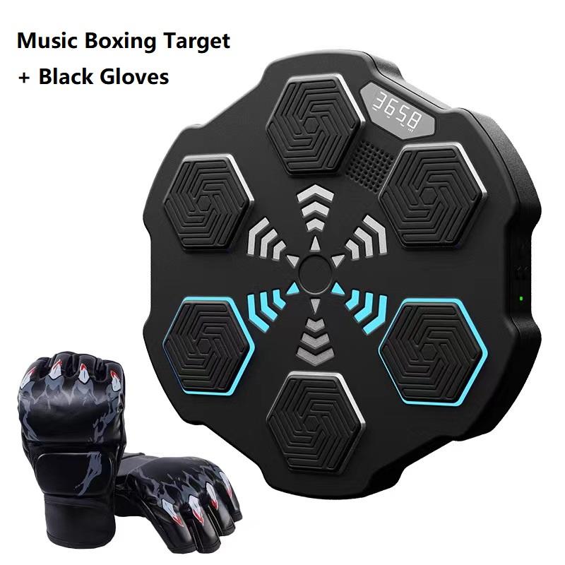 Eulique Sports Smart Music Boxing Target Pad Fitness Equipment Smart Phone Bluetooth Connection Light Up For Adult Home Gym Bodybuilding Workout