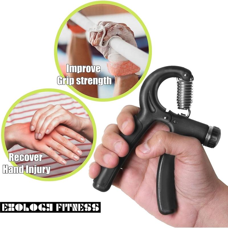 5-60 kg Grip Strengthener Exerciser  Adjustable Hand Grips Strengthener with Stainless Steel Spring for  Wrists, Fingers, Forearm, Hands