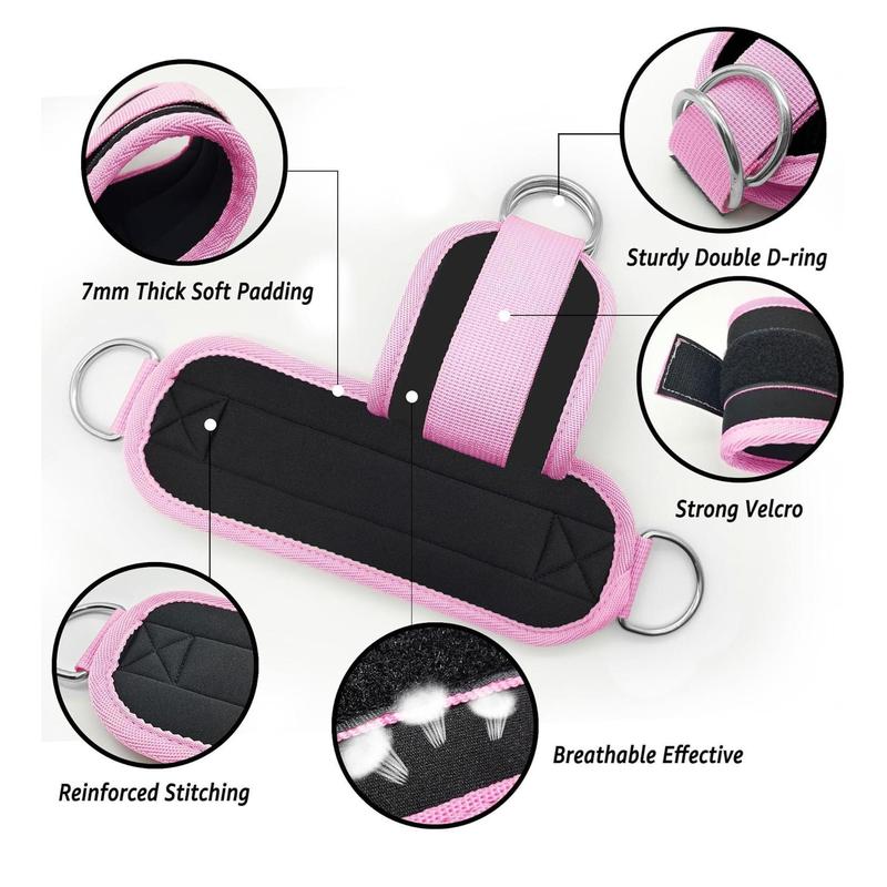 Ankle Resistance Bands with Cuffs, Keychain,Glutes Workout Equipment,Ankle Bands for Working Out, Butt Exercise for Women Legs and Glutes