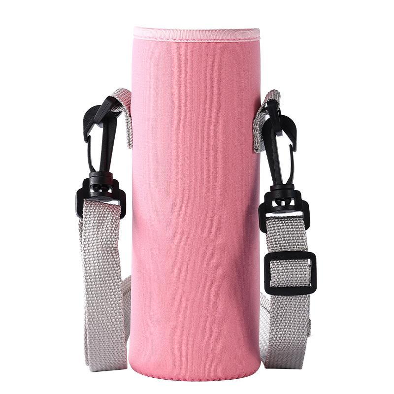 Portable Water Bottle Bag with Strap, Large Capacity Outdoor Water Bottle Sleeve, Thickened Insulated Shoulder Bag for Outdoor Sports [without Water Bottles]