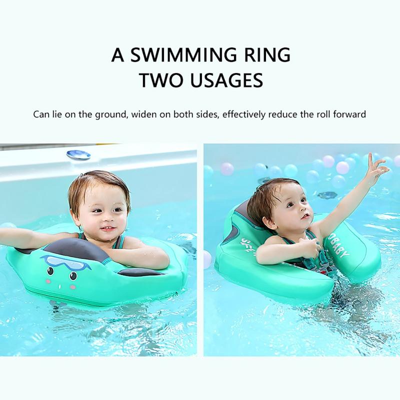 Baby Swimming Float With Canopy Inflatable Infant Floating Ring Kids Swim Pool Accessories Circle Bathing Summer Toys SPU