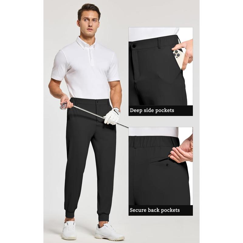 Willit Men's Golf Joggers Pants Stretch Slim Fit Work Dress Pants Quick Dry Athletic Pants with Pockets aerobic outdoors