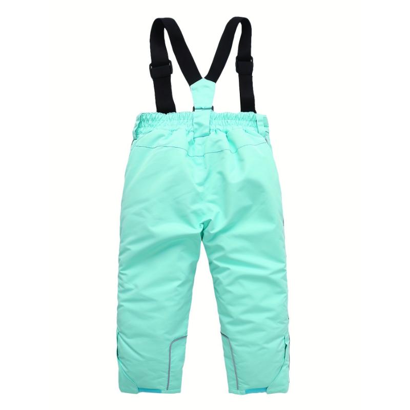 forbidden sweatpants  Solid Color Suspenders Ski Suit Girls Children's Clothing Winter Sports Skiing