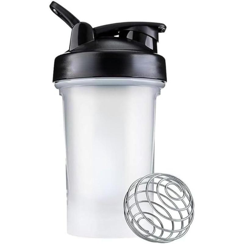 Classic V2 Shaker Bottle  for Protein Shakes and Pre Workout, 20-Ounce, Clear Black