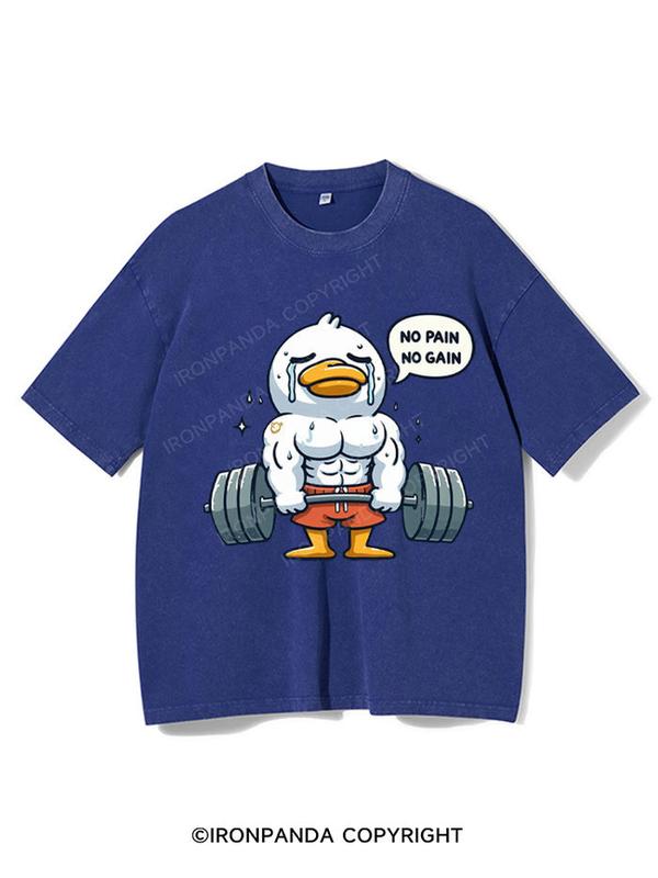 No Pain No Gain Duck Gym Shirt, Gym T-Shirt, Fitness T-Shirt, Gift For Gymer