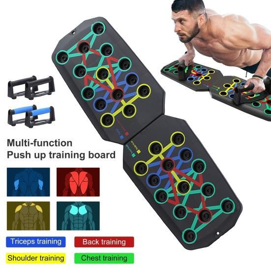 Push Up Board Foldable, Multifunctional Home Gym for Full Body Workouts – Durable & Portable Strength Training Gear