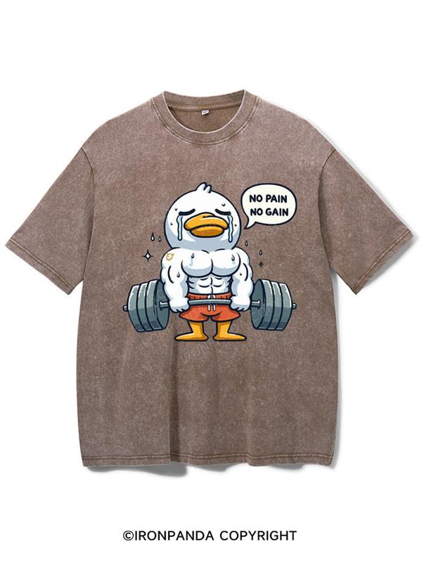 No Pain No Gain Duck Gym Shirt, Gym T-Shirt, Fitness T-Shirt, Gift For Gymer