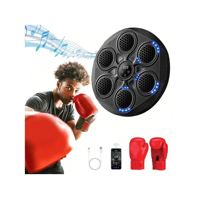 2024 New Model Music Boxing Machine With Boxing Gloves,Smart Bluetooth Music Wall Mounted Boxing Target With LED Light,15 Speed Modes, Unleash Your Passion,You Can Exercise The Reaction Speed Of Your Hands And Eyes.