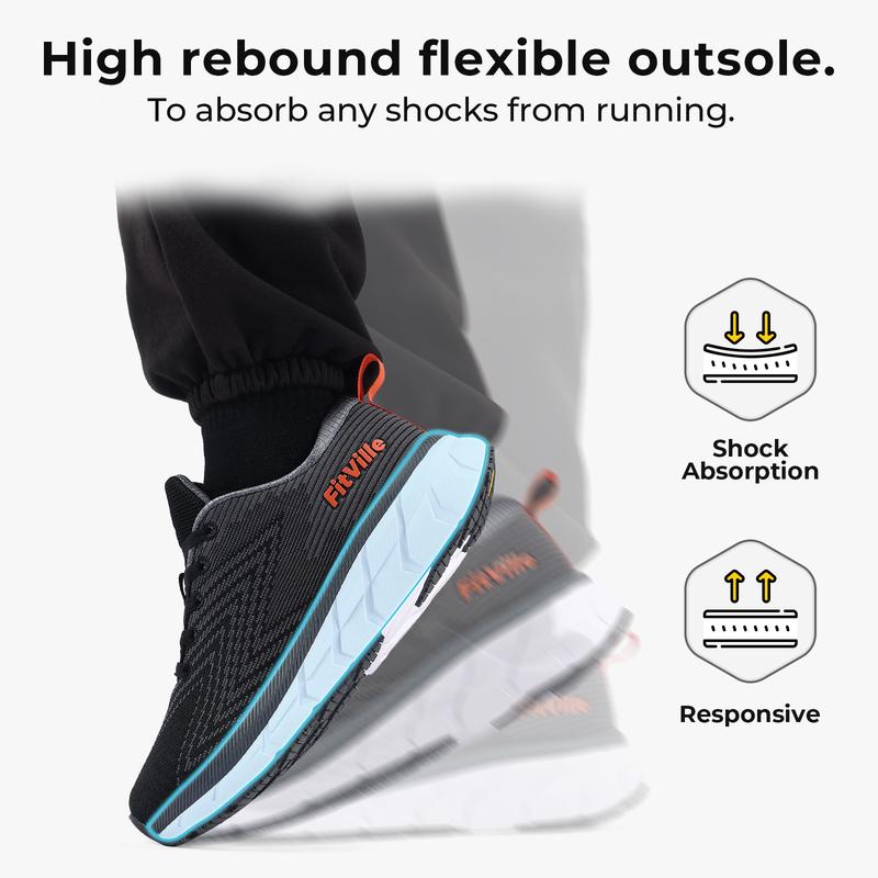 FitVille Men's FlowCore Shoes V1 Athletic Closed athletic shoes training shoes running shoes rave shoes