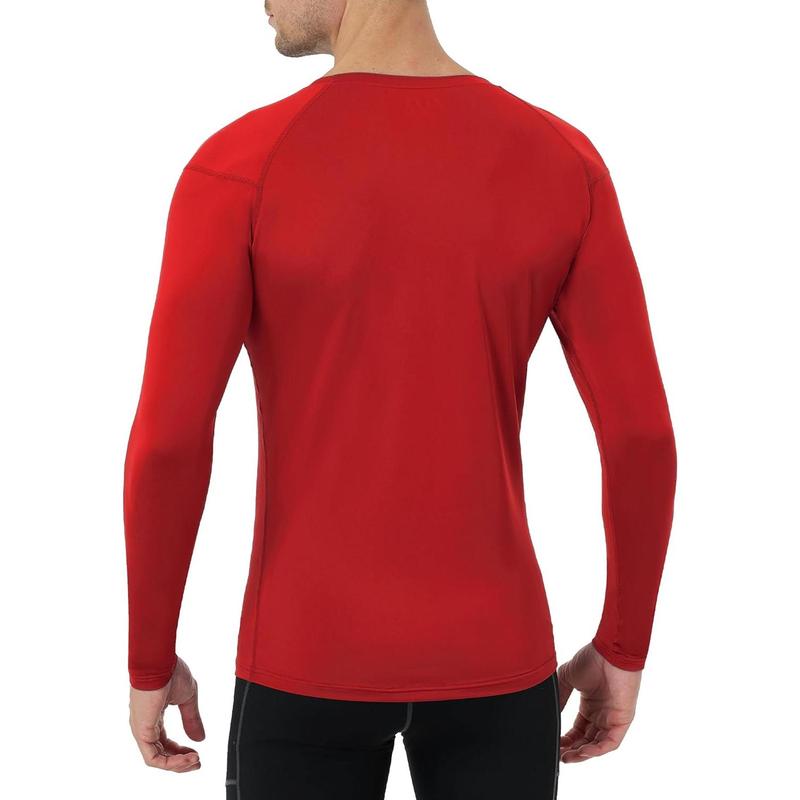 Long Sleeve Compression Shirts for Men, UPF 50+ Men's Compression Shirts, Running Athletic Workout Base Layer