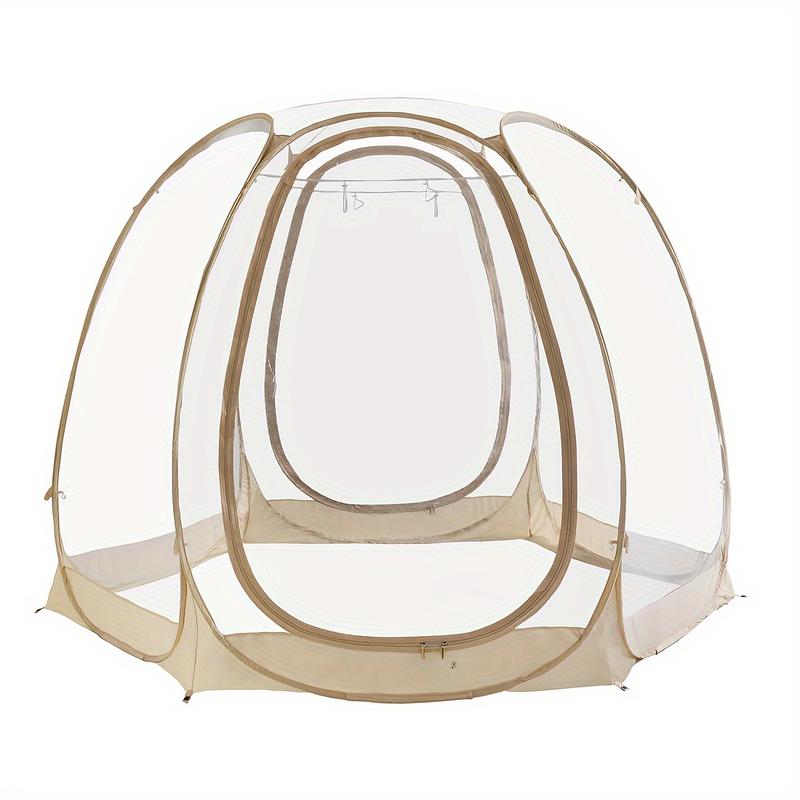 1count Lenotos Pop Up Bubble Tent - Large Oversize Weather Proof Pod - Cold Protection Camping Tent - Winter Tent Beige