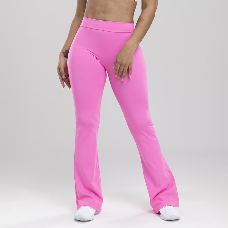 Daze V Back Scrunch Flare Leggings for Women, High Waist Sports Pants with Butt Lifting and Gym Fit