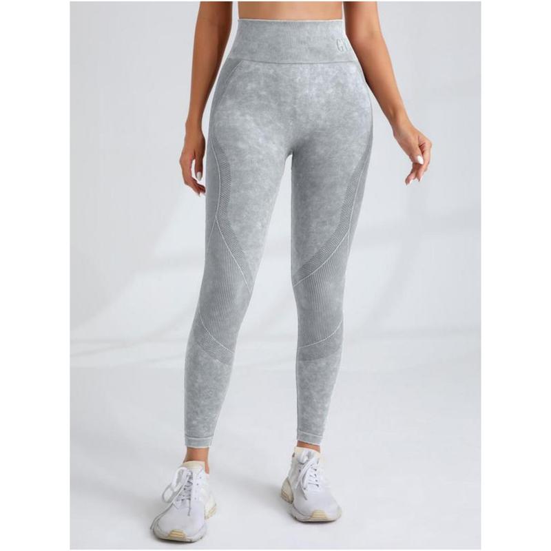 Women's Solid High Waist Sports Leggings, Sporty High Stretch Leggings, Ladies Sportswear, Yoga Pants, Workout Leggings, Gym Outfits for Women, Fall Outfits 2024, Womenswear, Fall Clothes 02