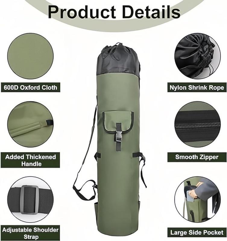 Fishing Rod Case,Durable Oxford Fabric Fishing Backpack With Rod Holder,Large Storage Pole Case & Rod Bag Fishing Gifts for Men