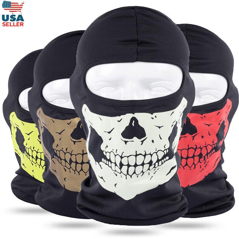 Balaclava Skull Full Face Mask UV Protection Tactical Sun Hood Ski Mask for Mens