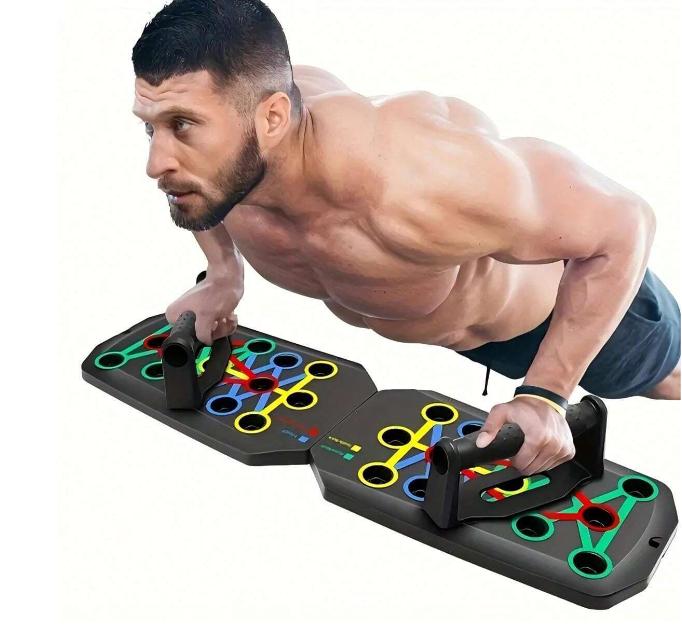 Push Up Board Foldable, Multifunctional Home Gym for Full Body Workouts – Durable & Portable Strength Training Gear