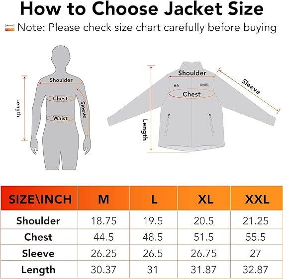 Hunting Heated Jacket for Men - Hunting Winter Heated Jackets, Waterproof Insulated Coat with Battery Pack