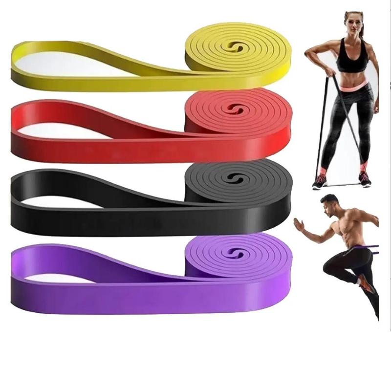 Multiple Color & Size High Elastic Resistance Band, Fitness Elastic Band, Exercise Resistance Band For Home Gym Workout, Gymtok