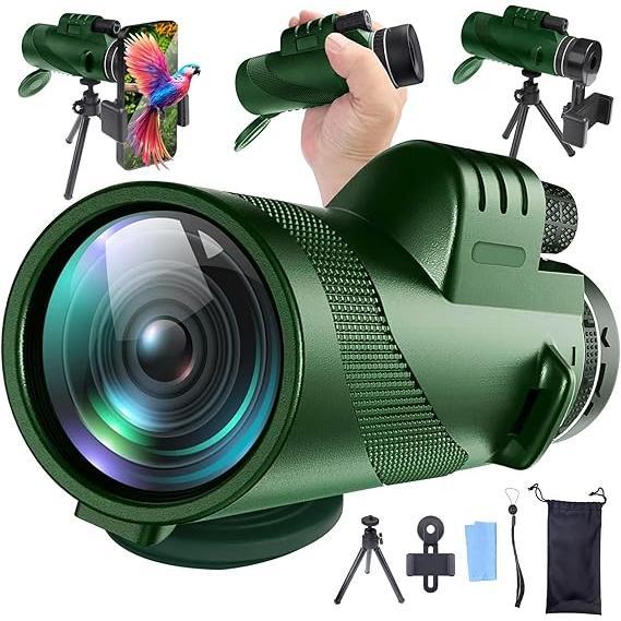 Black Friday Deal 80x100magnification telescope, portable monoculars, outdoor camping, travel, fishing, solo camping, bike trips, Boyfriend birthday gifts, winter gifts