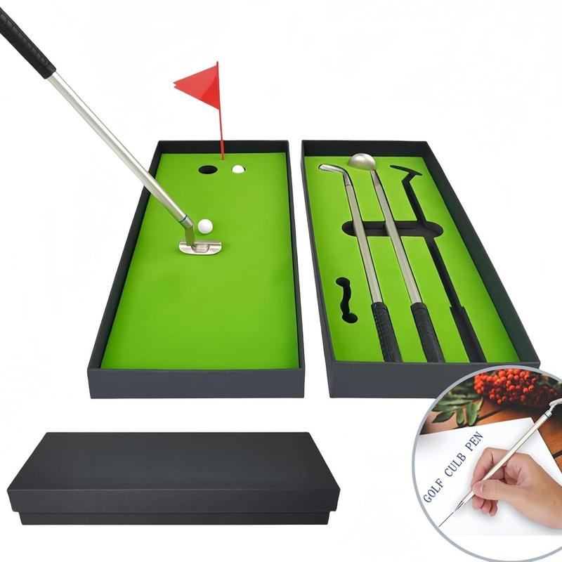 Desktop Mini Golf Set,  Ideal Gift for Both Men & Women, Including Golf Pen Set and Putting To Enhance Office & Home Decoration, Ideal Outdoor Golf Accessories, Perfect for Christmas Gift